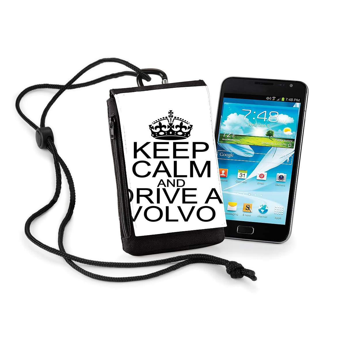 Pochette de téléphone - Taille XL pour Keep Calm And Drive a Volvo