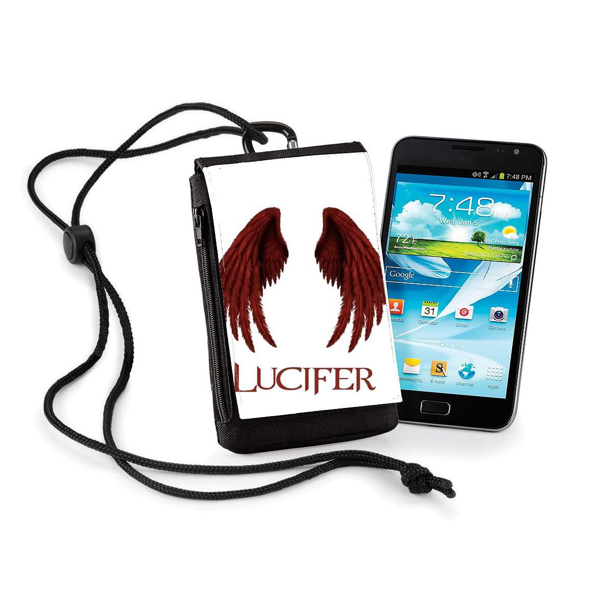 Pochette de téléphone - Taille XL pour Lucifer The Demon