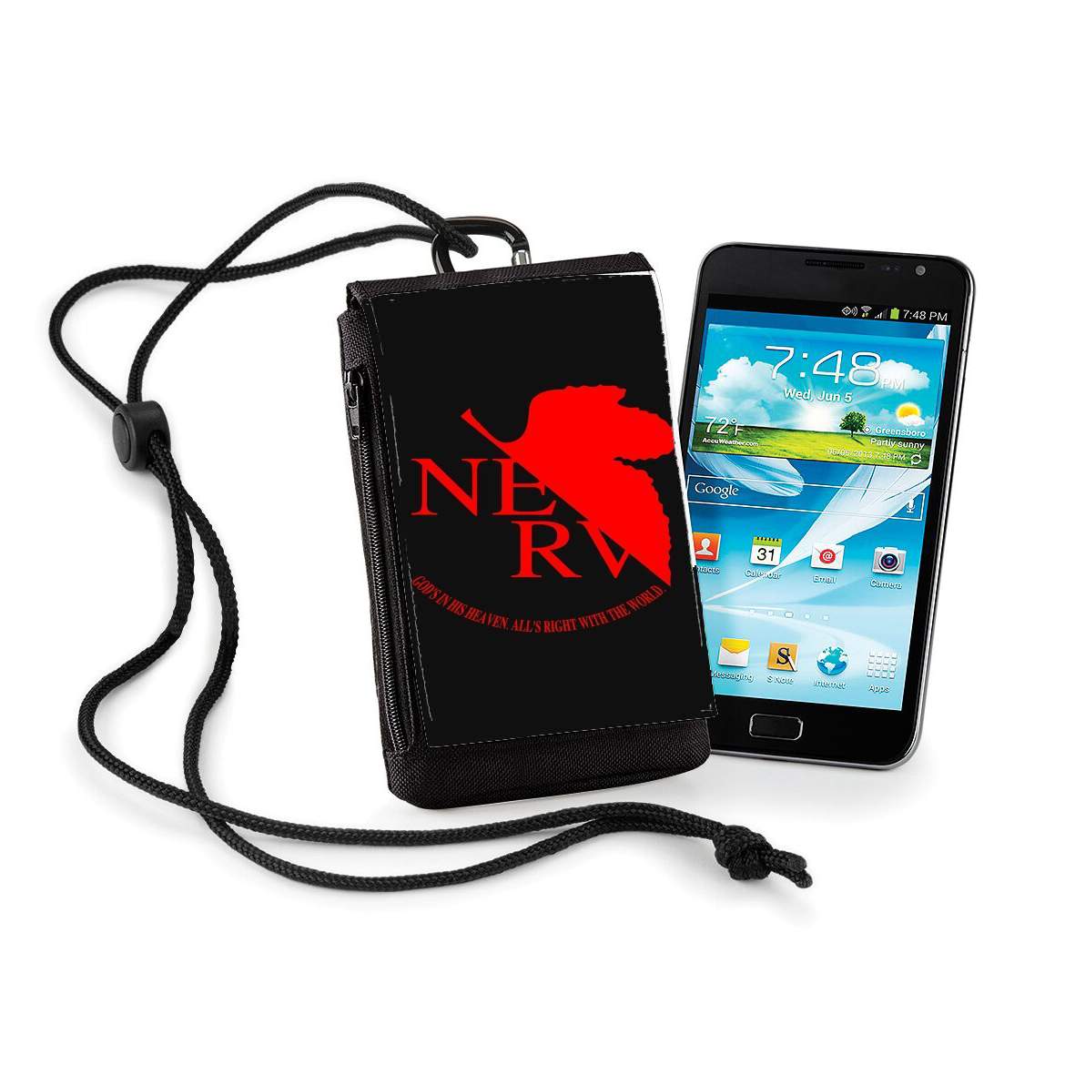Pochette de téléphone - Taille XL pour Nerv Neon Genesis Evangelion