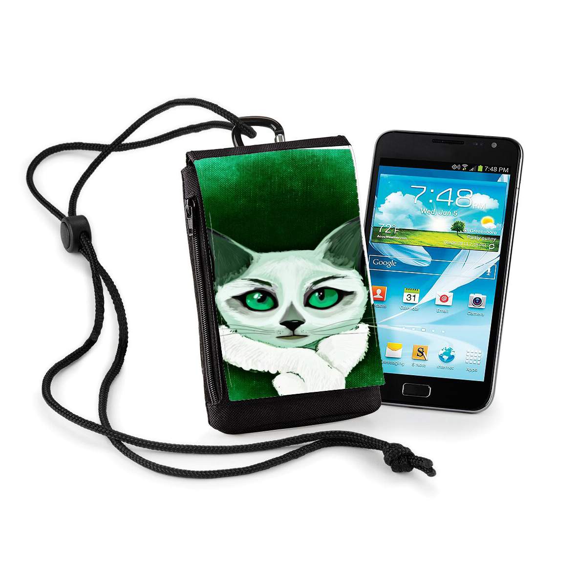 Pochette de téléphone - Taille XL pour Painting Cat