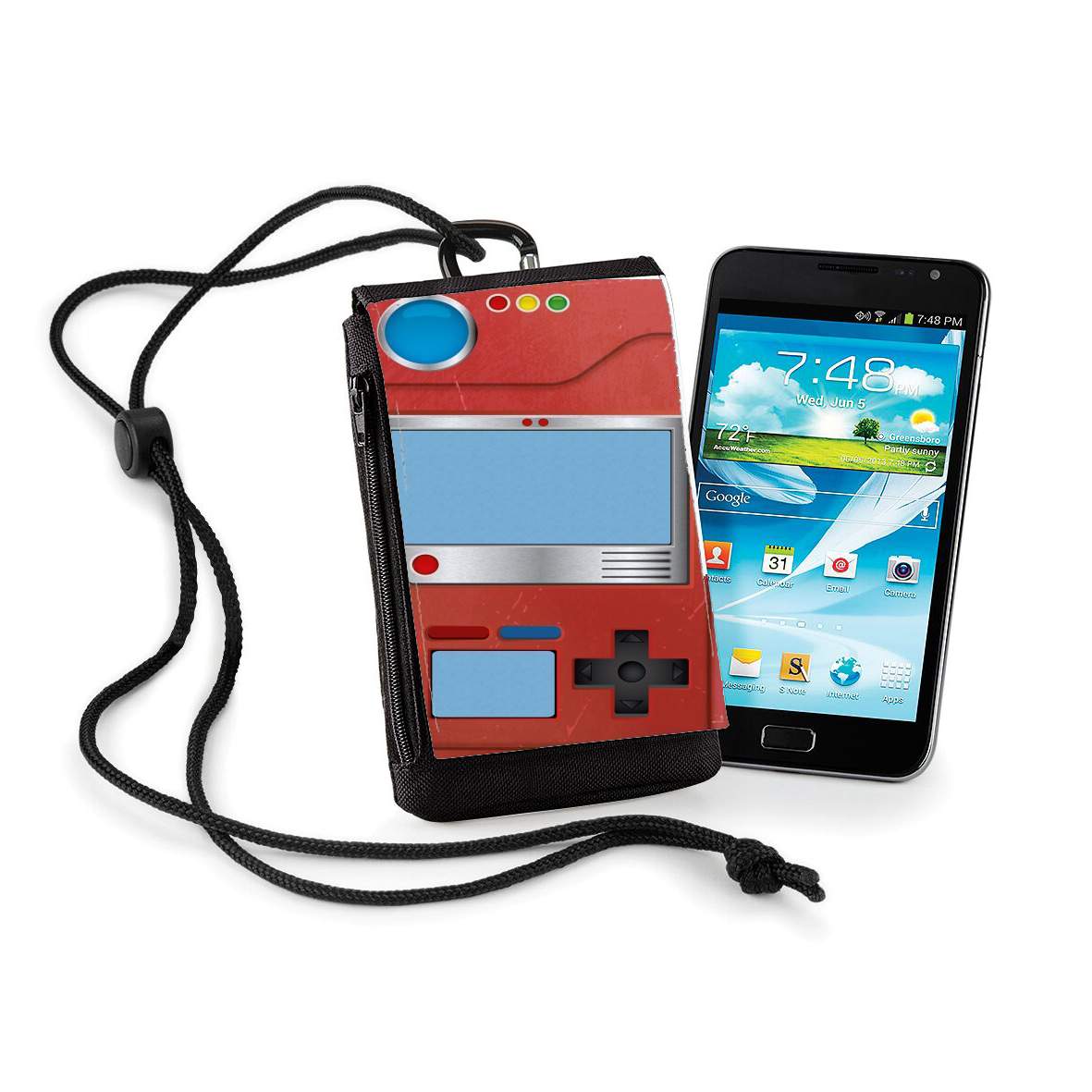 Pochette de téléphone - Taille XL pour Pokedex - Pokemon enclyclopédie