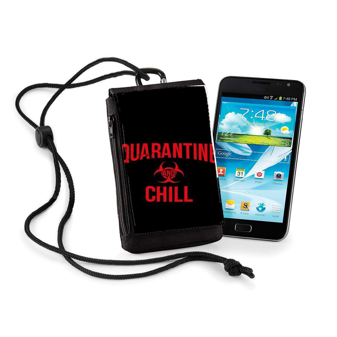 Pochette de téléphone - Taille XL pour Quarantine And Chill