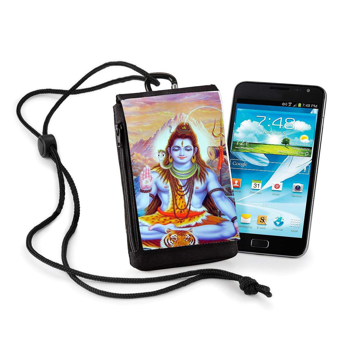 Pochette de téléphone - Taille XL pour Shiva God