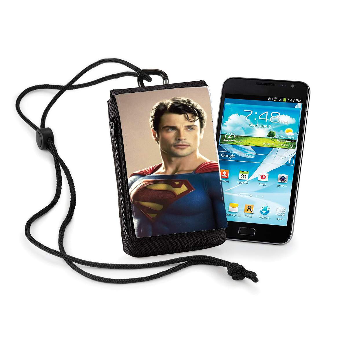 Pochette de téléphone - Taille XL pour Smallville hero