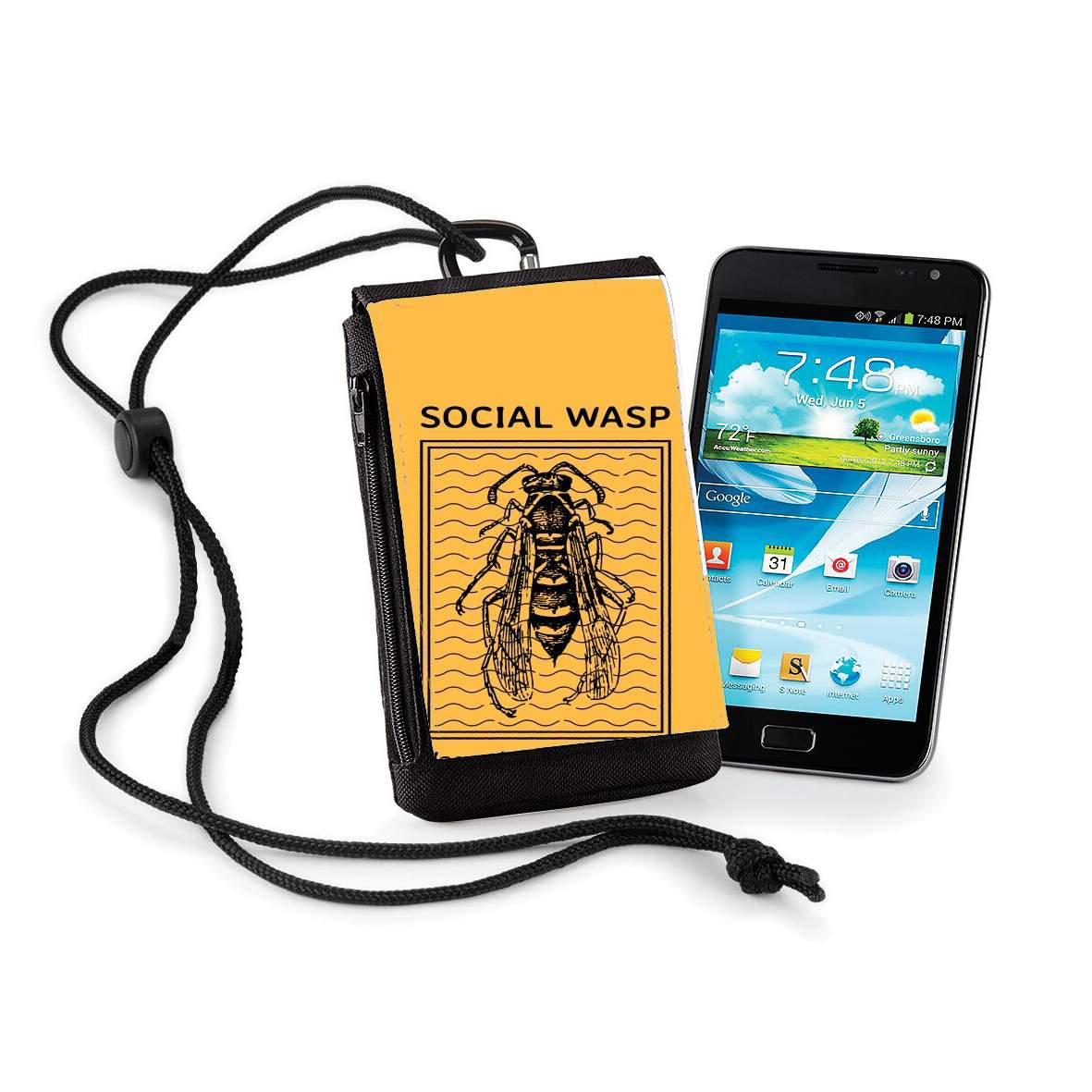 Pochette de téléphone - Taille XL pour Social Wasp Vespula Germanica