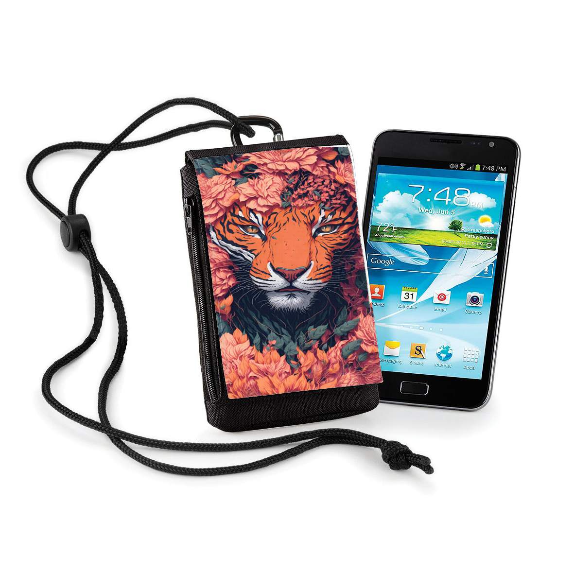 Pochette de téléphone - Taille XL pour Wild Tiger