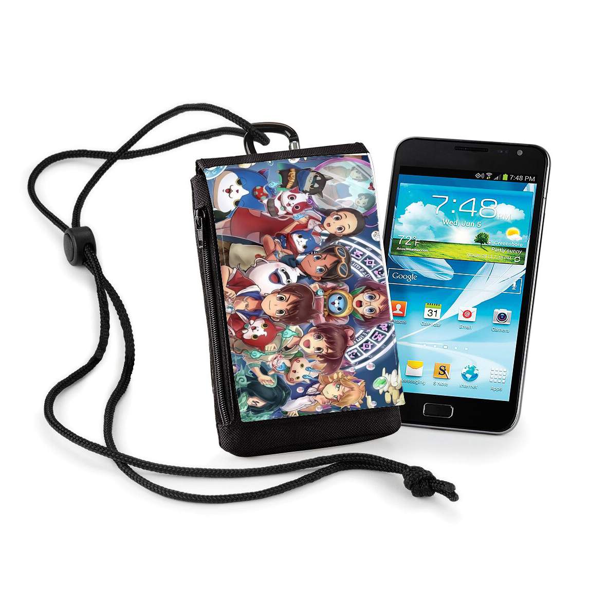 Pochette de téléphone - Taille XL pour Yokai Watch fan art