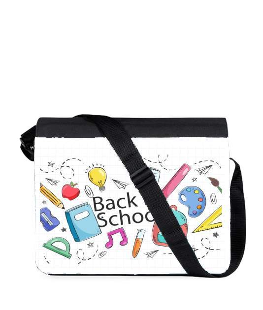 Sac bandoulière - besace pour Back to school background drawing