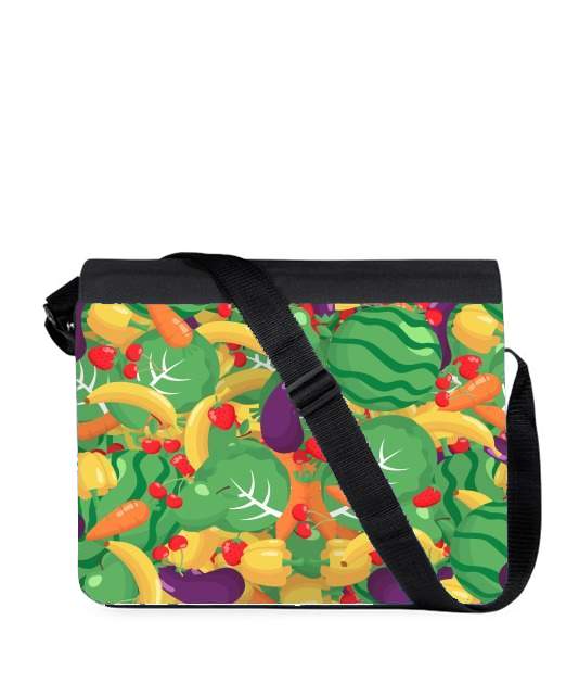 Sac bandoulière - besace pour Healthy Food: Fruits and Vegetables V2