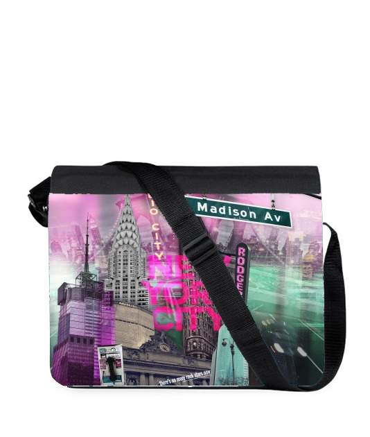 Sac bandoulière - besace pour New York City II [pink]