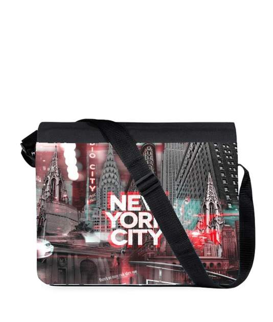 Sac bandoulière - besace pour New York City II [red]