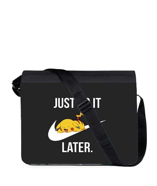 Sac bandoulière - besace pour Nike Parody Just Do it Later X Pikachu