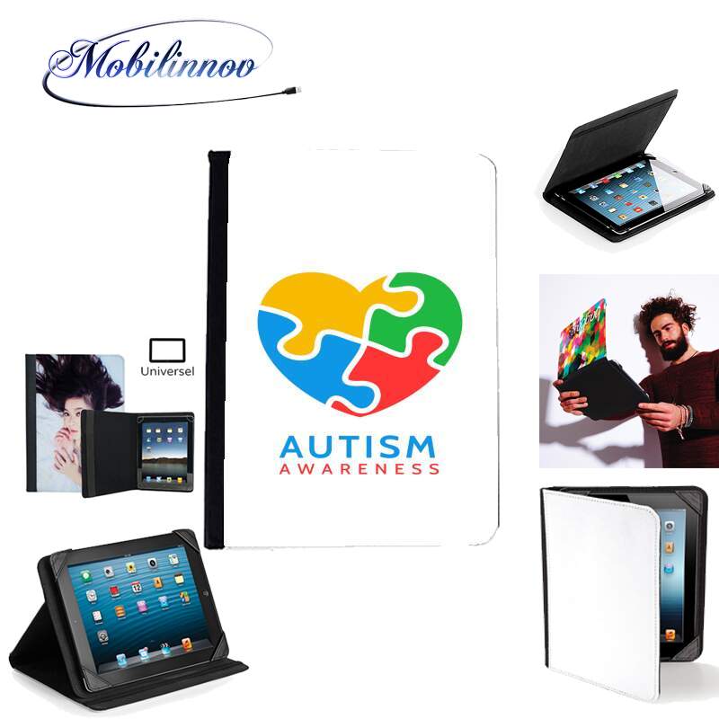 Étui Universel Tablette 7 pouces pour Autisme Awareness