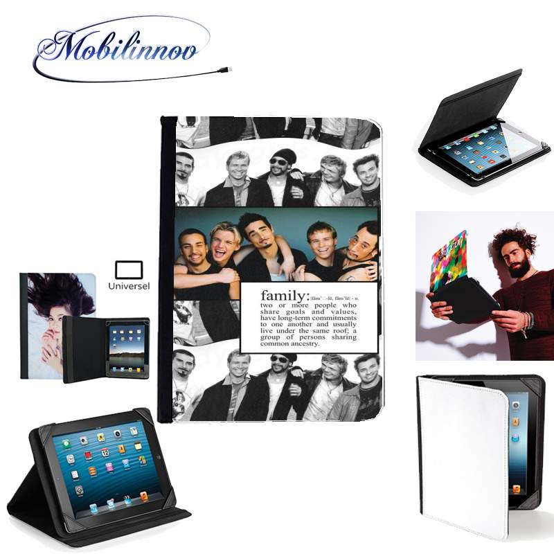 Étui Universel Tablette 7 pouces pour Backstreet Boys family fan art