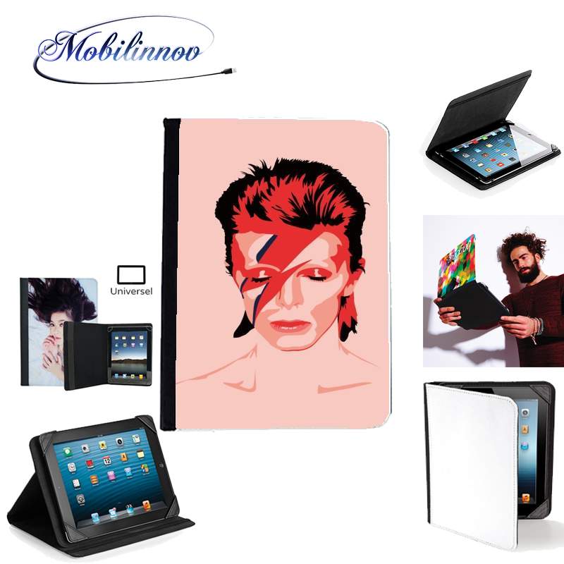 Étui Universel Tablette 7 pouces pour David Bowie Minimalist Art