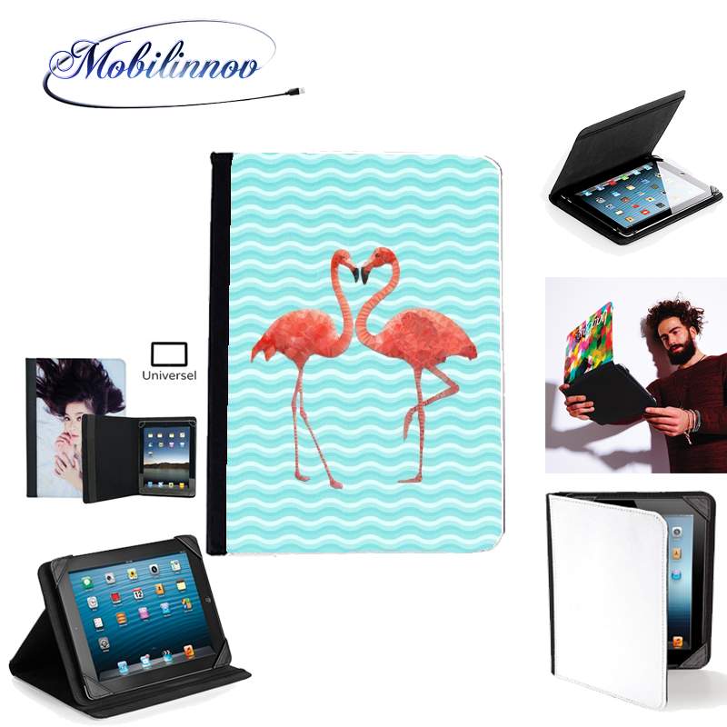 Étui Universel Tablette 7 pouces pour flamingo love