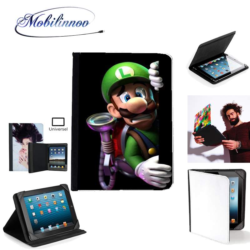 Étui Universel Tablette 7 pouces pour Luigi Mansion Fan Art