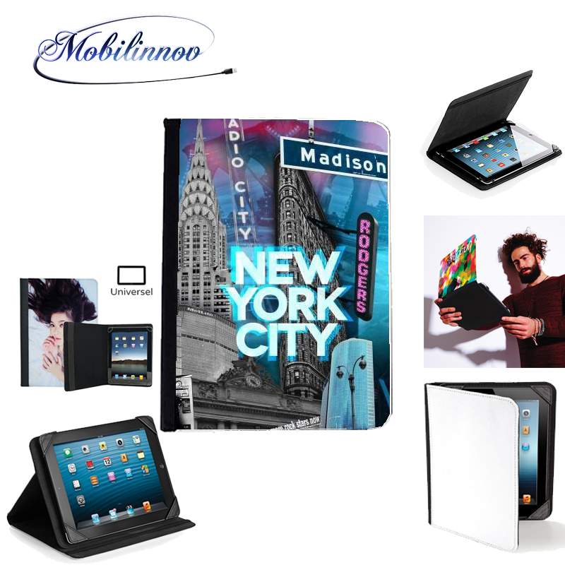 Étui Universel Tablette 7 pouces pour New York City II [blue]