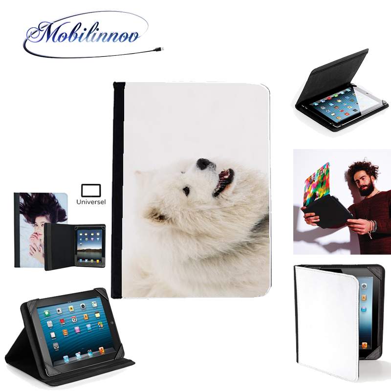Étui Universel Tablette 7 pouces pour samoyede dog
