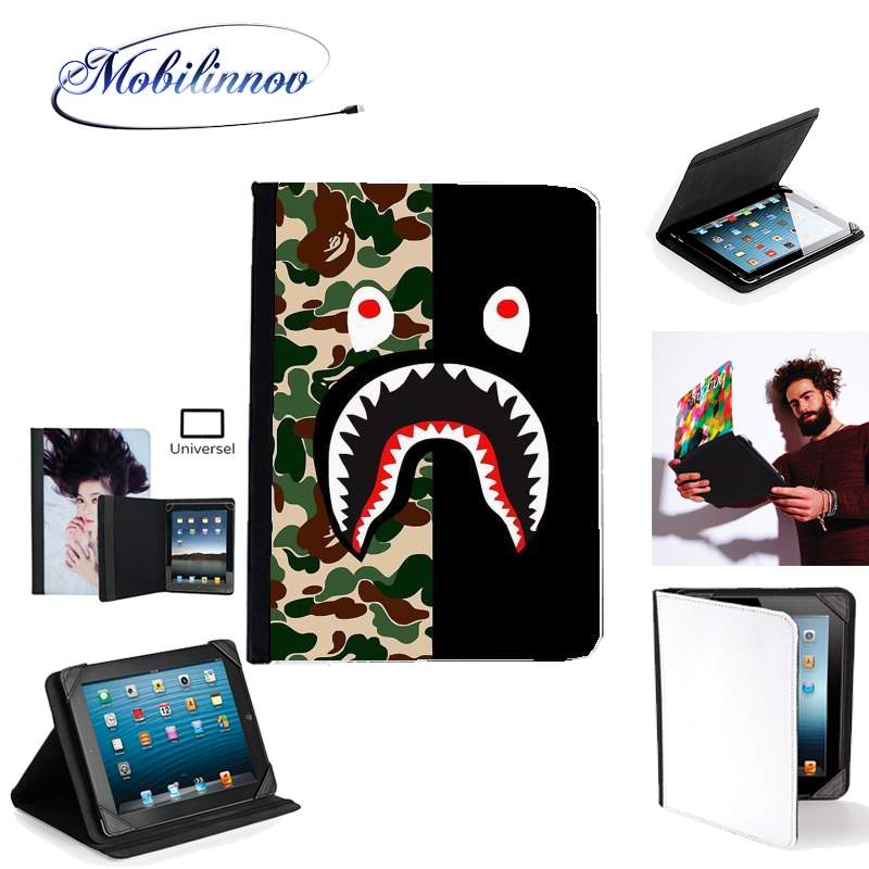 Étui Universel Tablette 7 pouces pour Shark Bape Camo Military Bicolor