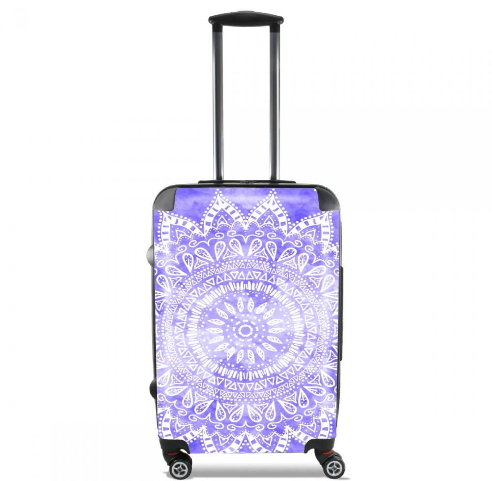 Valise bagage Cabine pour Bohemian Flower Mandala in purple