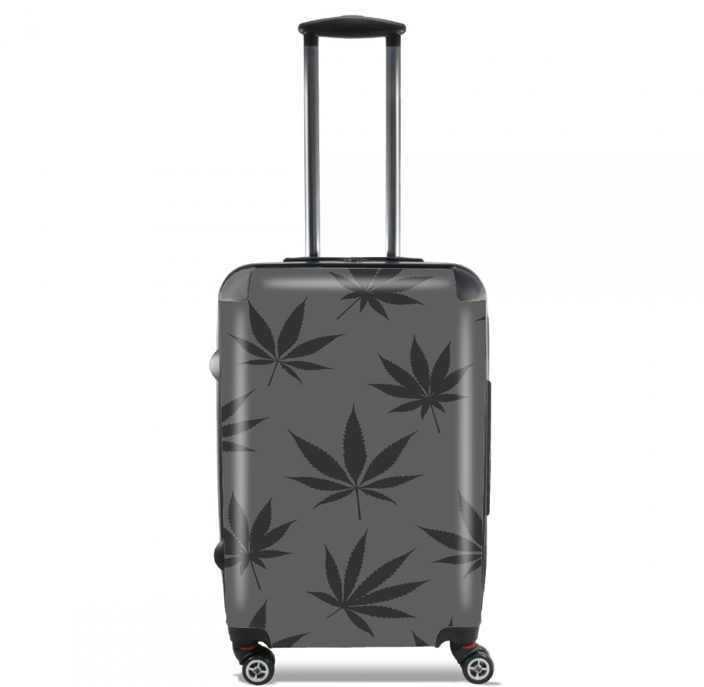Valise bagage Cabine pour Feuille de cannabis Pattern
