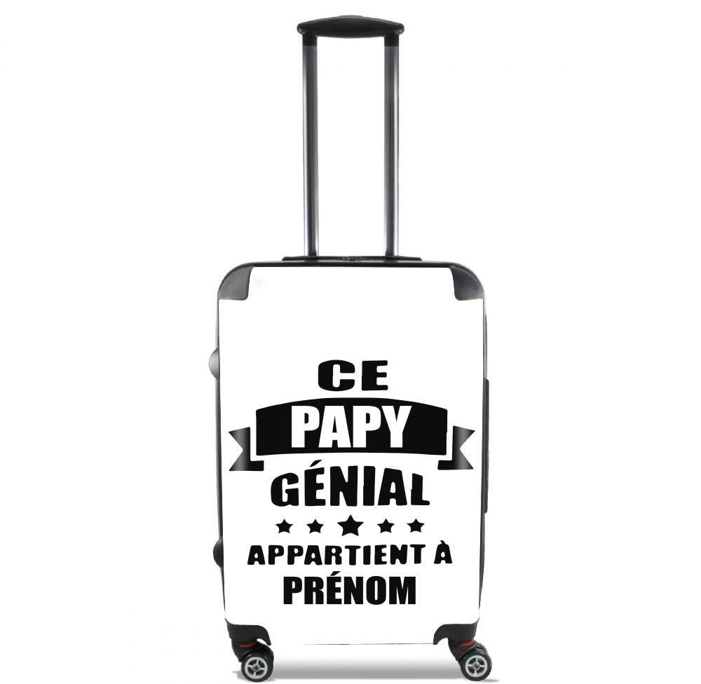 Valise bagage Cabine pour Ce papy genial appartient a prenom