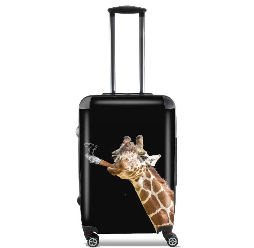 Valise bagage Cabine pour Girafe smoking cigare