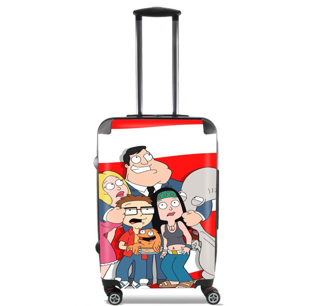 Valise trolley bagage L pour American Dad USA Mashup