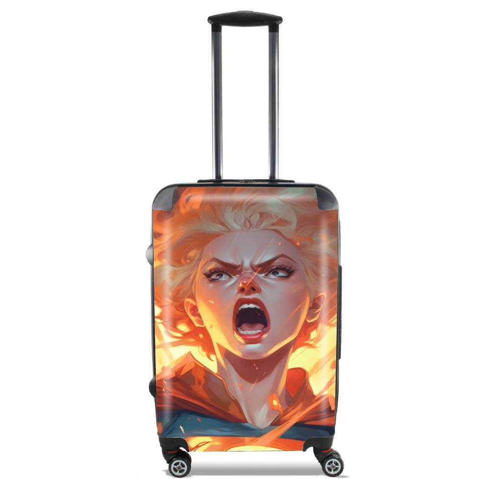 Valise trolley bagage L pour Angry Girl