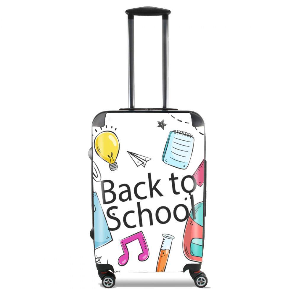 Valise trolley bagage L pour Back to school background drawing