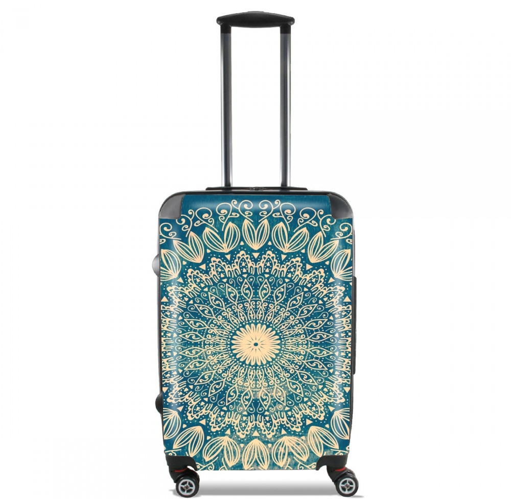 Valise trolley bagage L pour Blue Organic boho mandala