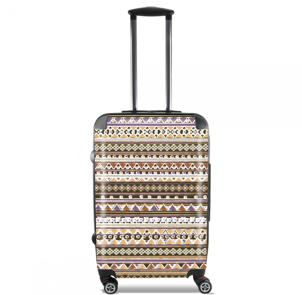 Valise trolley bagage L pour Aztec bandana Marron