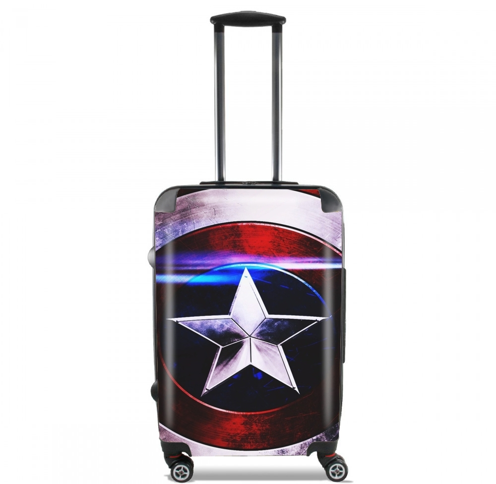 Valise trolley bagage L pour Bouclier avec étoile bleu