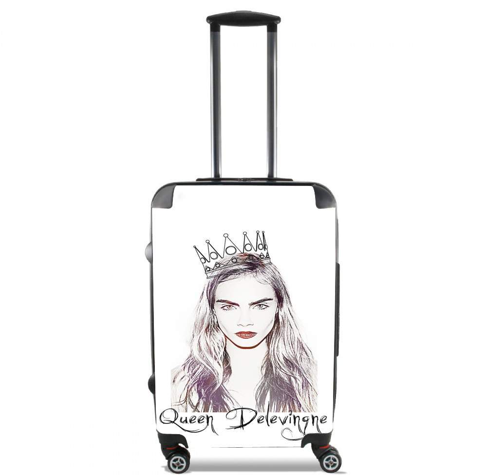 Valise trolley bagage L pour Cara Delevingne Queen Art
