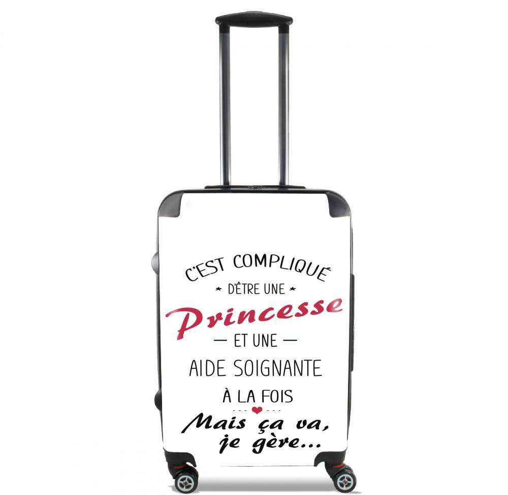 Valise trolley bagage L pour C'est complique d'être une princesse et une aide soignante a la fois