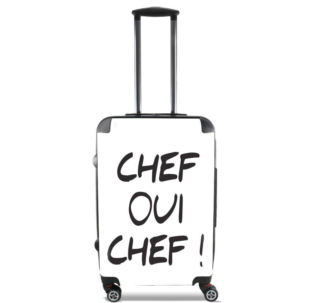 Valise trolley bagage L pour Chef Oui Chef humour
