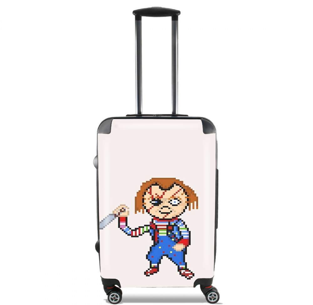 Valise trolley bagage L pour Chucky Pixel Art