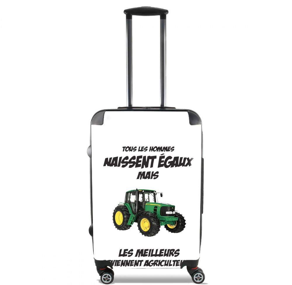 Valise trolley bagage L pour Tous les hommes naissent egaux Les meilleurs deviennent agriculteurs