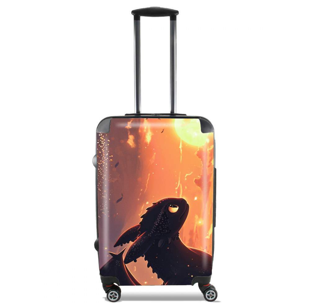 Valise trolley bagage L pour Face Toothless