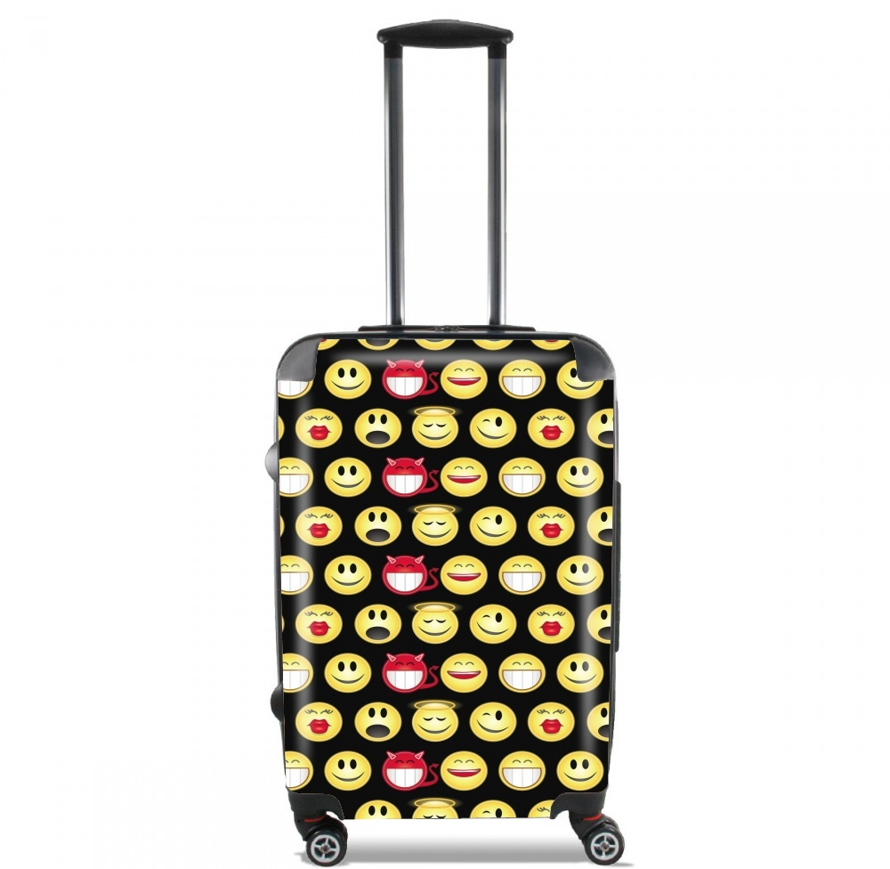 Valise trolley bagage L pour funny smileys