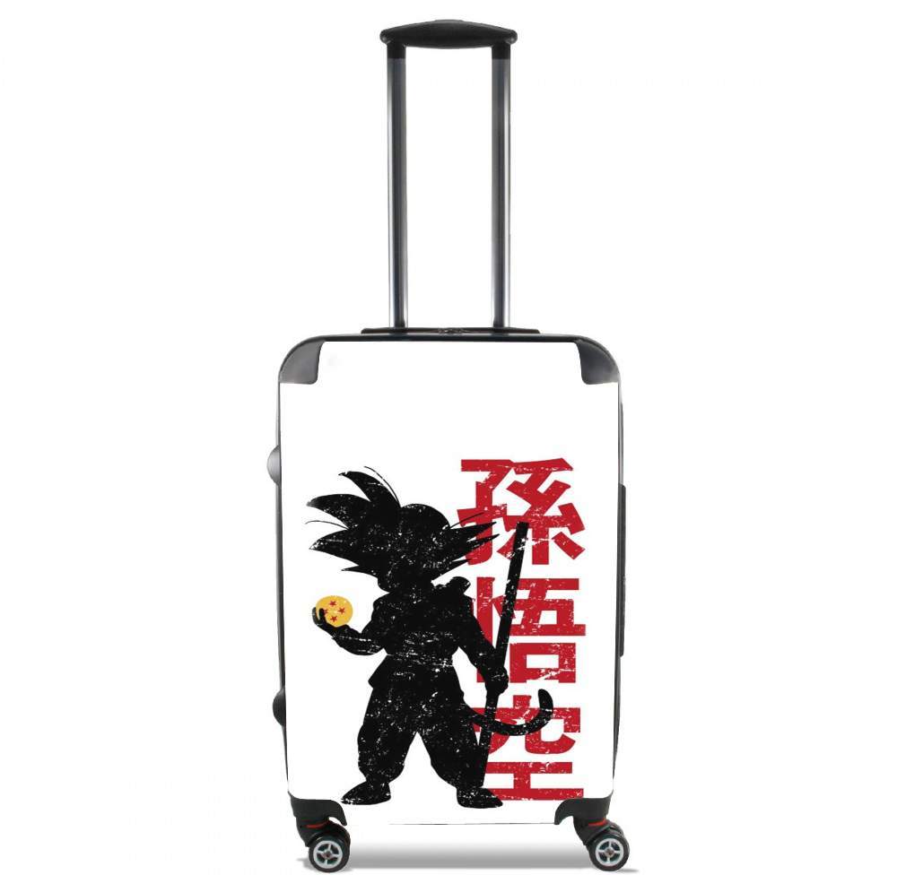 Valise trolley bagage L pour Goku silouette