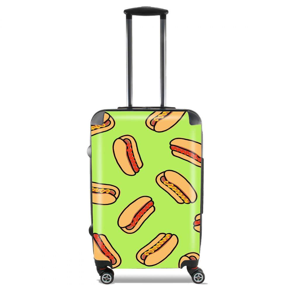 Valise trolley bagage L pour Hot Dog pattern