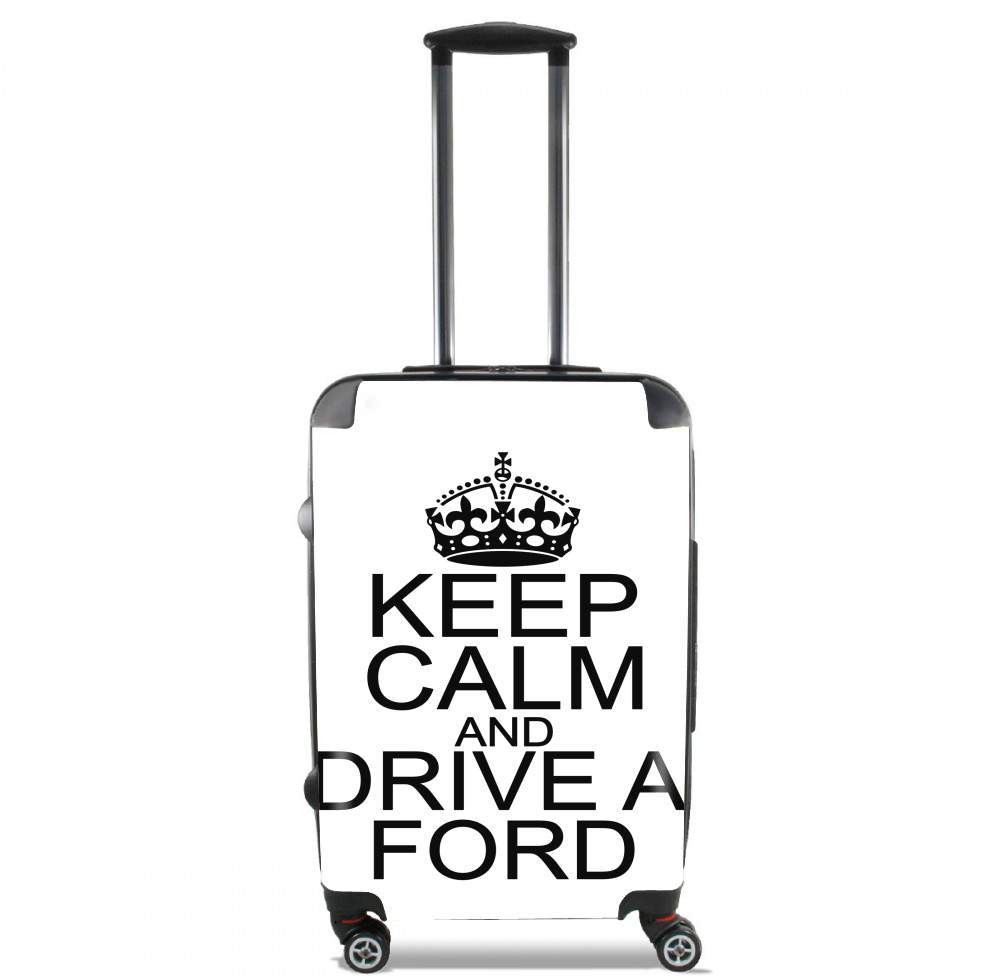 Valise trolley bagage L pour Keep Calm And Drive a Ford