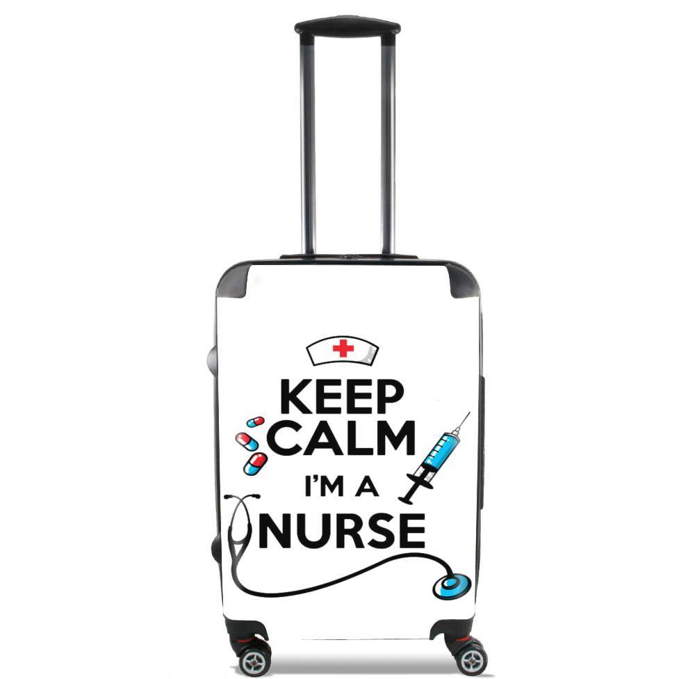Valise trolley bagage L pour Keep calm I am a nurse
