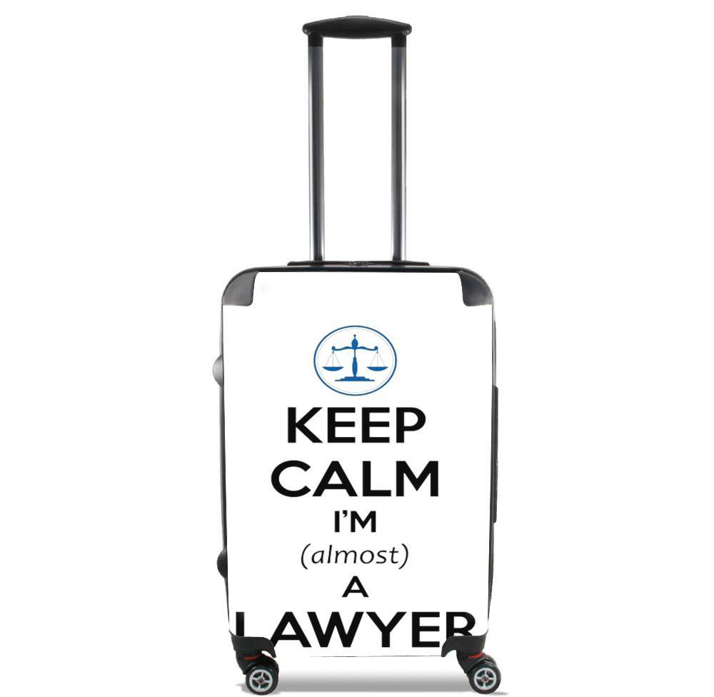 Valise trolley bagage L pour Keep calm i am almost a lawyer cadeau étudiant en droit