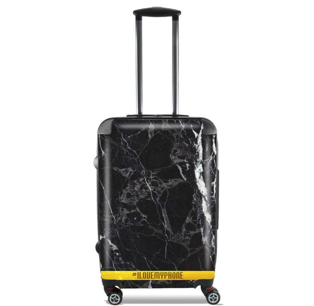 Valise trolley bagage L pour Minimal Marbre Noir