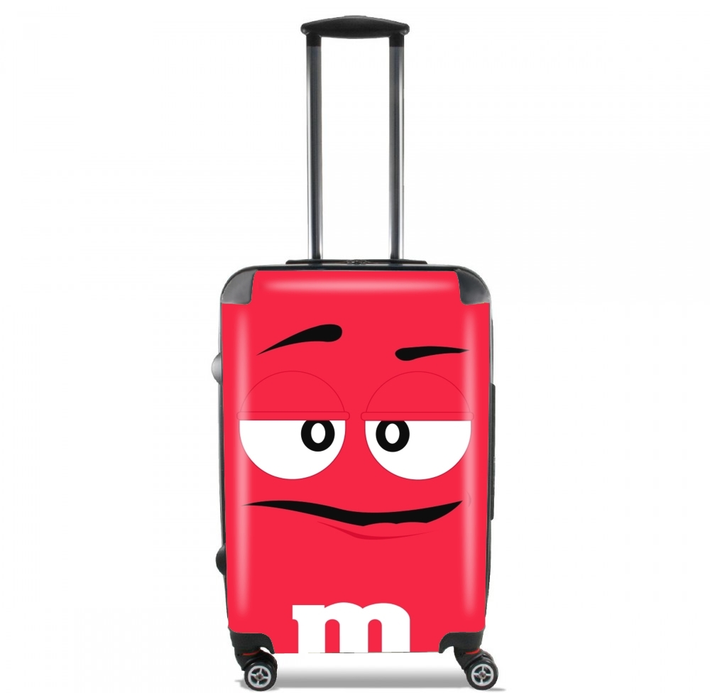 Valise trolley bagage L pour M&M's Rouge