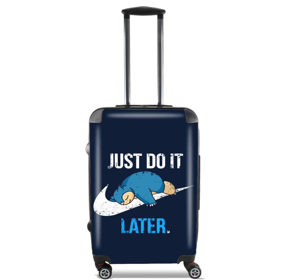 Valise trolley bagage L pour Nike Parody Just do it Late X Ronflex