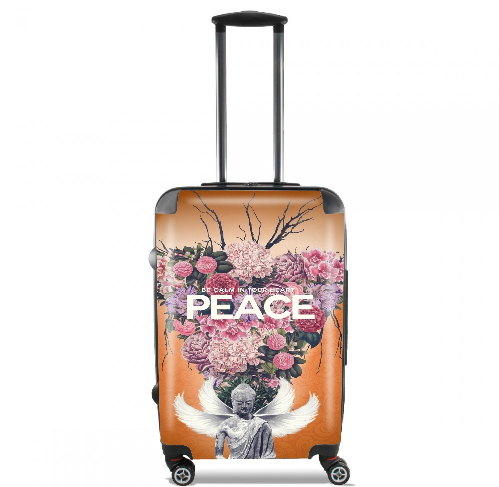 Valise trolley bagage L pour Peace Statue Flower